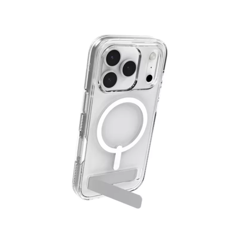 ZAGG Crystal Palace Snap Kickstand Dėklas Apple iPhone 17 Pro Skaidrus