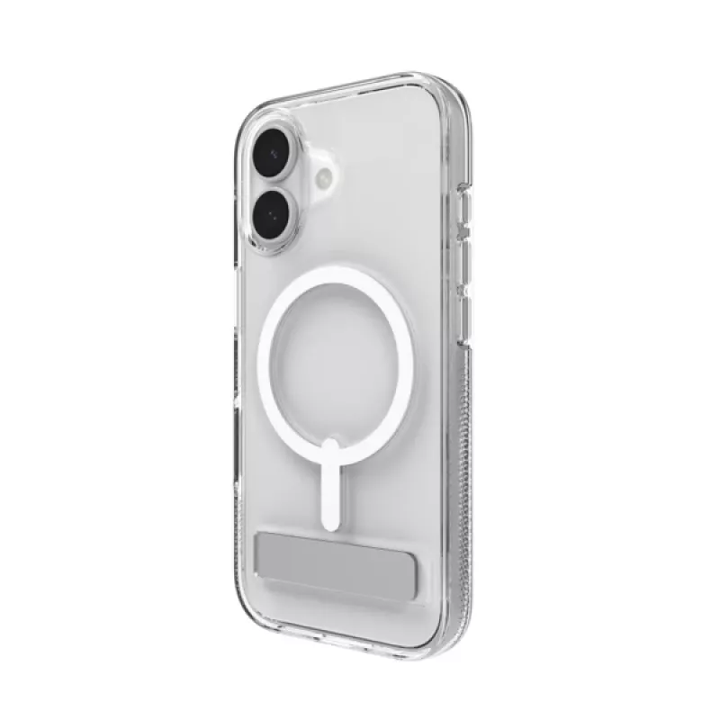 ZAGG Crystal Palace Snap Kickstand Case Apple iPhone 17 – permatomas dėklas su stoveliu