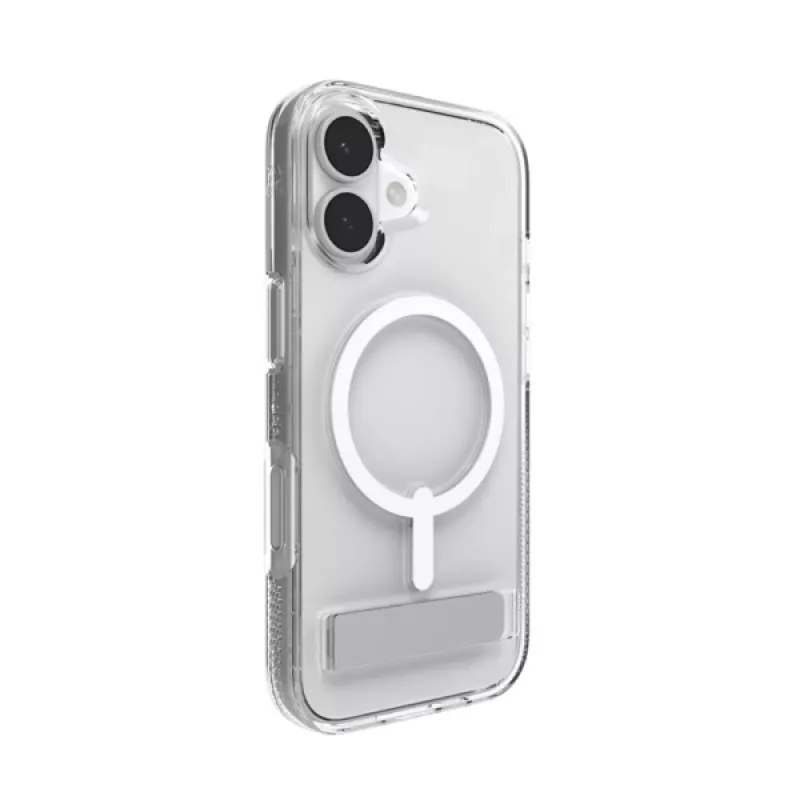 ZAGG Crystal Palace Snap Kickstand Case Apple iPhone 17 – permatomas dėklas su stoveliu