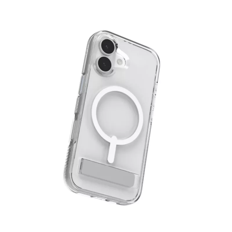 ZAGG Crystal Palace Snap Kickstand Case Apple iPhone 17 – permatomas dėklas su stoveliu