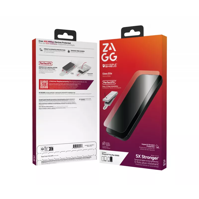 InvisibleShield Glass Elite apsauginis stiklas, skirtas Apple iPhone 17 Pro Max