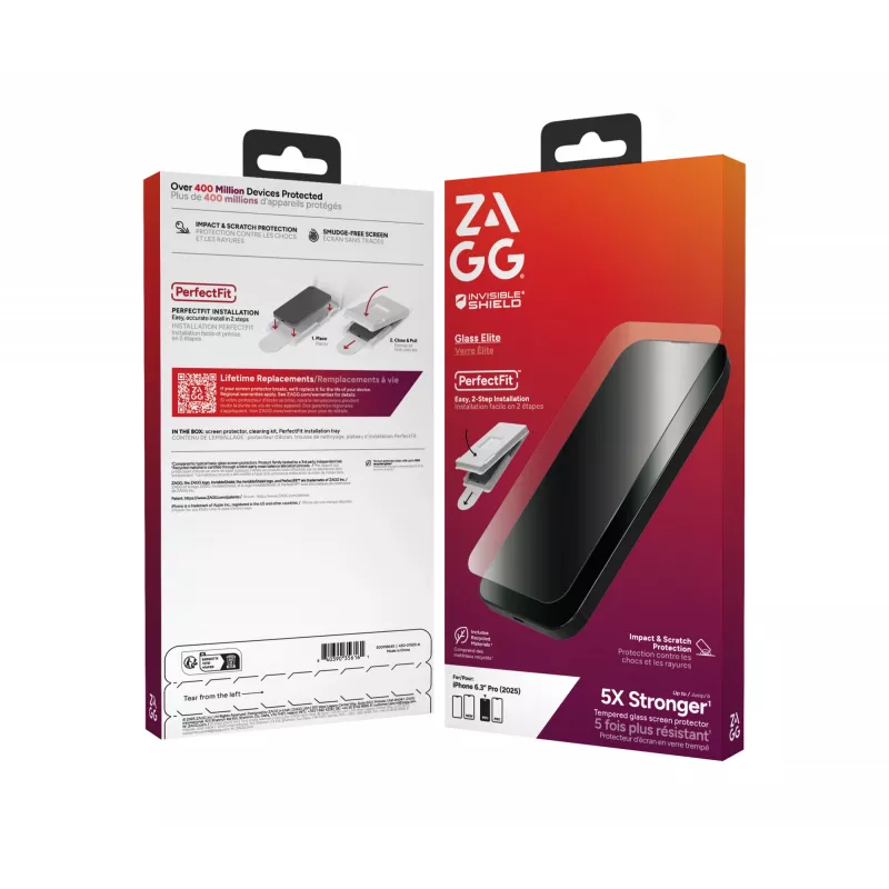 InvisibleShield Glass Elite Ekrano apsauga, skirta Apple iPhone 17 Pro