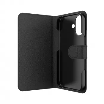 ZAGG Folio telefono dėklas Apple iPhone 17, iš odos, juodas