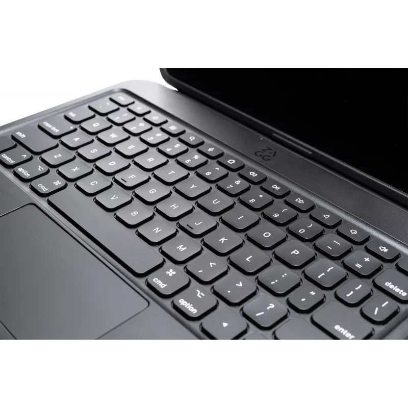 ZAGG Tough Keys klaviatūra su dėklu, skirta Apple iPad 10th Gen/A16, juoda, vokiška (B2B Brown Box)