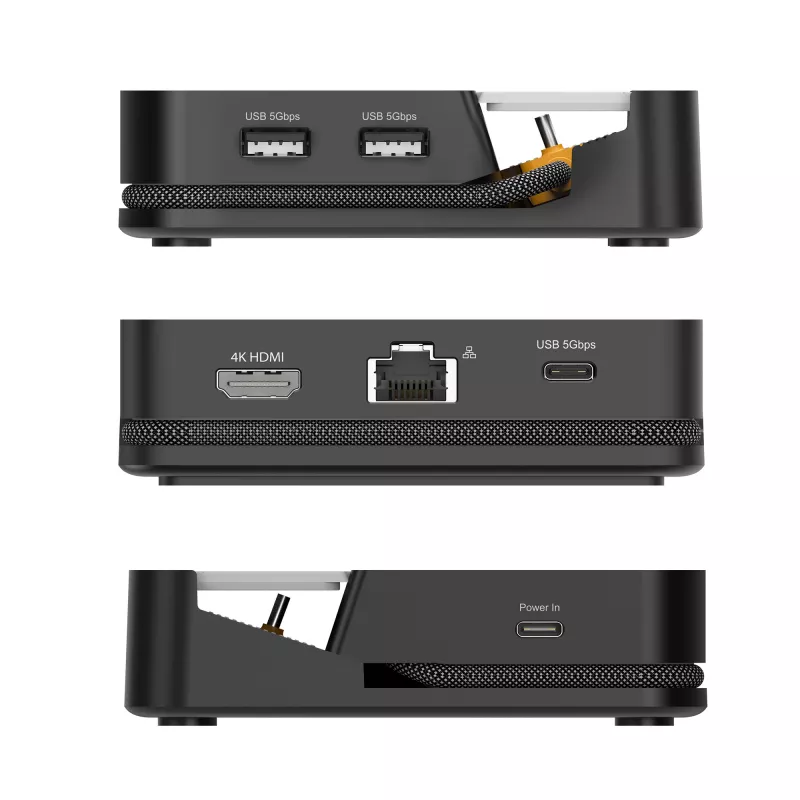 Mobiliojo įrenginio dokų stotelė j5 create JCD624-N USB Type-C, skirta iPhone 16/15 ir Samsung Galaxy serijai, 100×250×28,5 mm, 238 g, juoda/pilka
