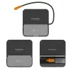 Mobiliojo įrenginio dokų stotelė j5 create JCD624-N USB Type-C, skirta iPhone 16/15 ir Samsung Galaxy serijai, 100×250×28,5 mm, 238 g, juoda/pilka