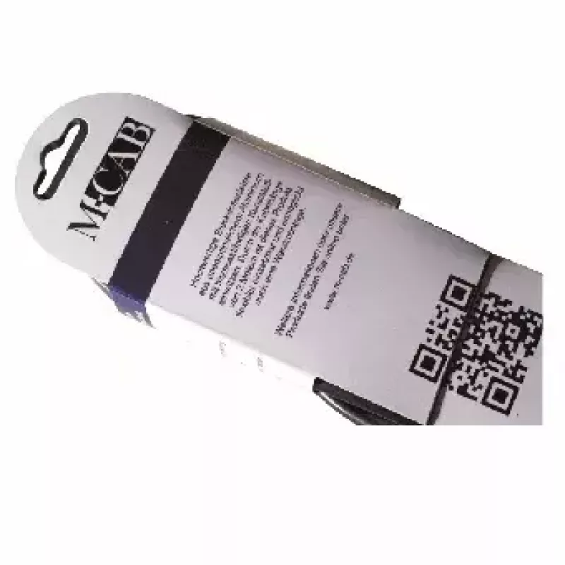 M-Cab POW0001 2m 6 lizdų kištukinis ilgintuvas juodas sidabrinis