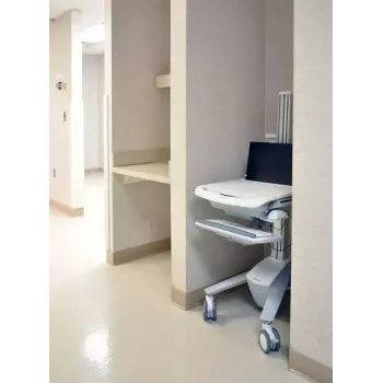 Multimedijos vežimėlis Ergotron StyleView EMR Laptop Cart SV40, aliuminis, pilka/balta