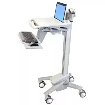 Multimedijos vežimėlis Ergotron StyleView EMR Laptop Cart SV40, aliuminis, pilka/balta