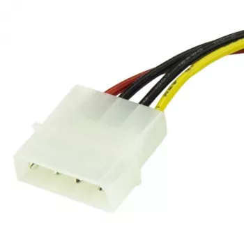 StarTech.com 6 colių LP4 į SATA maitinimo adapterio laidas, Molex (4 kontaktų), SATA 15 kontaktų, 0,152 m, vyriškas, tiesus