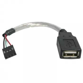 StarTech.com USBMBADAPT USB 2.0 adapteris, 6 col. (0,15 m), USB A lizdas – pagrindinės plokštės 4 kontaktų lizdas