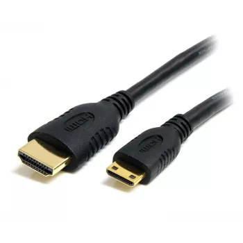 StarTech.com 50cm Mini HDMI į HDMI laidas su Ethernet - 4K 30Hz aukštos spartos Mini HDMI į HDMI adapterio laidas - Mini HDMI C tipo įrenginiui prie HDMI monitoriaus/ekrano - patvarus vaizdo keitiklio laidas
