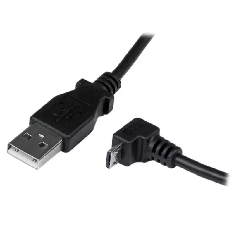 StarTech.com 2 m Micro USB laidas - A į žemyn kampu Micro B