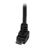 StarTech.com 2 m Micro USB laidas - A į žemyn kampu Micro B
