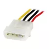 StarTech.com LP4POWEXT12 LP4 maitinimo ilginimo laidas, 12 colių, Molex (4 kontaktų) M/F