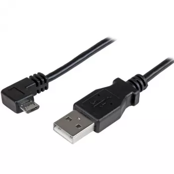 StarTech.com Micro-USB įkrovimo ir sinchronizavimo kabelis M/M - stačiu kampu Micro-USB - 30/24 AWG - 1 m