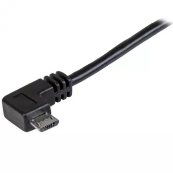 StarTech.com Micro-USB įkrovimo ir sinchronizavimo kabelis M/M - stačiu kampu Micro-USB - 30/24 AWG - 1 m