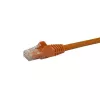 StarTech.com 50 cm CAT6 Ethernet kabelis - oranžinis CAT 6 Gigabit Ethernet laidas - 250 MHz 100W PoE RJ45 UTP tinklo/pataisymo laidas su apsauga nuo užkabinimo ir įtempimo mažinimu, individualiai išbandytas