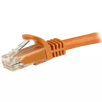 StarTech.com 1,5 m CAT6 Ethernet kabelis - oranžinis CAT6 Gigabit Ethernet laidas - 250 MHz 100W PoE RJ45 UTP tinklo/jungiamasis kabelis be užkabinimo, su įtempimo mažinimu, individualiai išbandytas