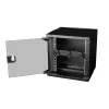 Kabelių žiedas EQUIP EZMR-10-B — metalinis, juodas, 1U 10 inch, 3 žiedai, 1 vnt.