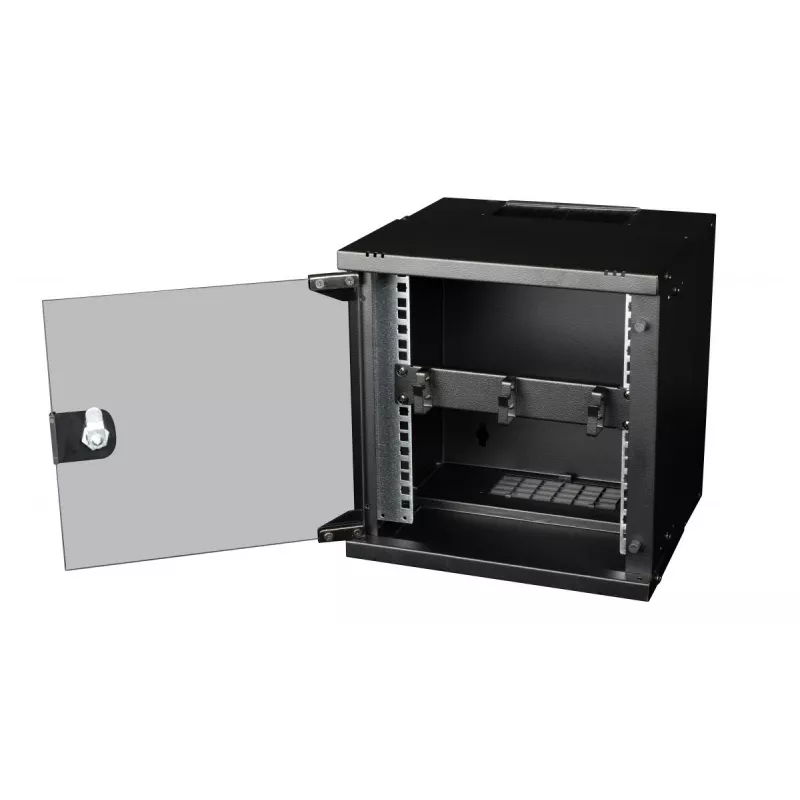 Kabelių žiedas EQUIP EZMR-10-B — metalinis, juodas, 1U 10 inch, 3 žiedai, 1 vnt.