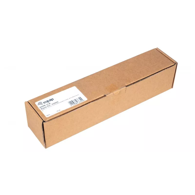 Kabelių žiedas EQUIP EZMR-10-B — metalinis, juodas, 1U 10 inch, 3 žiedai, 1 vnt.