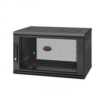 APC NetShelter WX AR106SH4 sieninis 6U 19 colių jungiamasis kabinetas, 400 mm gylis, surinktas