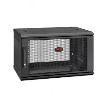 APC NetShelter WX AR106SH4 sieninis 6U 19 colių jungiamasis kabinetas, 400 mm gylis, surinktas