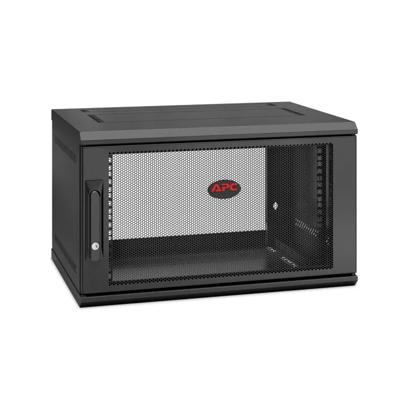 APC NetShelter WX AR106SH4 sieninis 6U 19 colių jungiamasis kabinetas, 400 mm gylis, surinktas