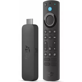 Amazon 4K Ultra HD USB TV dongle, Wi‑Fi 6 (802.11ax), 3840×2160, maitinamas per USB, juodas