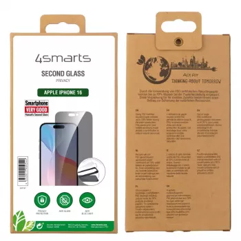 Apsauginis stiklas 4smarts 541197 Apple iPhone 16 grūdintas stiklas