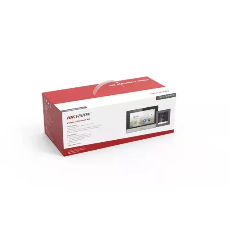 Vaizdo domofono sistema Hikvision DS-KIS602 2 MP 7 colių juoda pilka