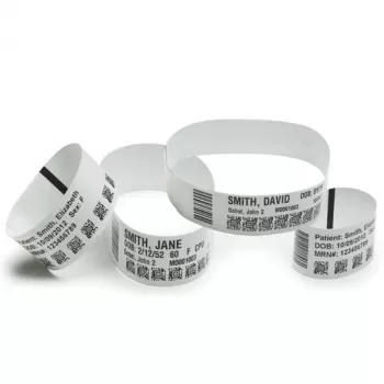Zebra Z-Band Ultrasoft 25 x 279 mm juoda, balta – apyrankės etiketės