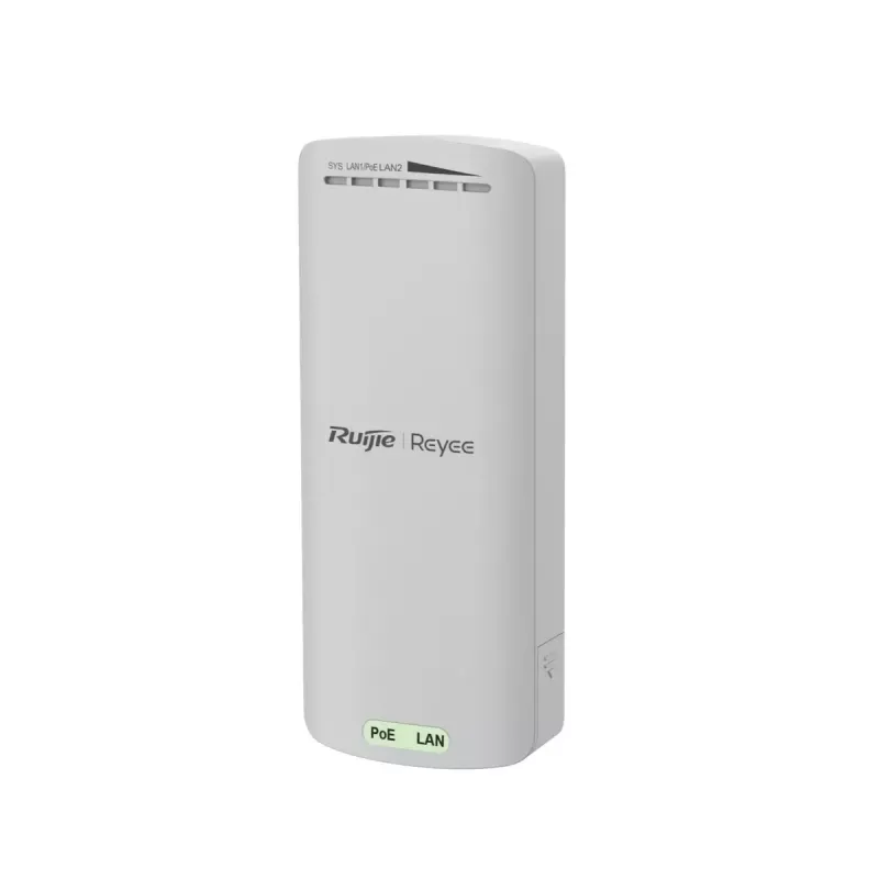 Ruijie Reyee RG-EST100-E lauko belaidis tiltas (prieigos taškas), 2,4 GHz, 300 Mbps, 500 m, 2x Fast Ethernet, PoE, 10 dBi kryptinė antena, IP55