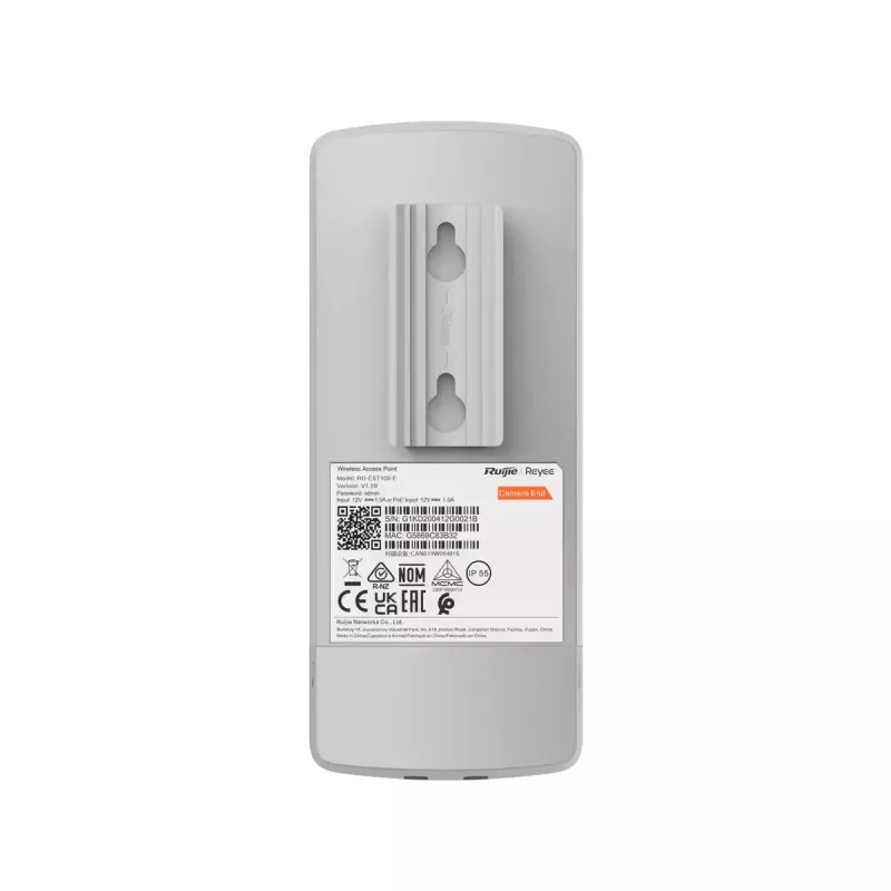Ruijie Reyee RG-EST100-E lauko belaidis tiltas (prieigos taškas), 2,4 GHz, 300 Mbps, 500 m, 2x Fast Ethernet, PoE, 10 dBi kryptinė antena, IP55