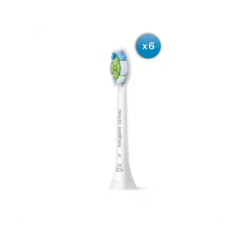 Pakeitimo šepetėlių galvutės Philips HX6066/87 Optimal White – 6 vnt. pakuotė