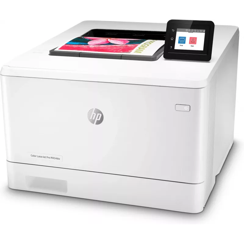 HP Color LaserJet Pro M454dw spalvotas lazerinis spausdintuvas, tinklinis, A4, 27 ppm, automatinis dvipusis spausdinimas, USB priekyje, Wi-Fi