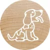 Antspaudas apvalus Colop 165225 Rubber Wood 3 cm skersmuo
