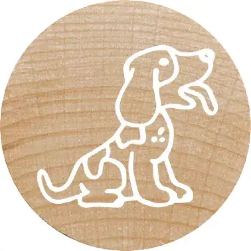 Antspaudas apvalus Colop 165225 Rubber Wood 3 cm skersmuo