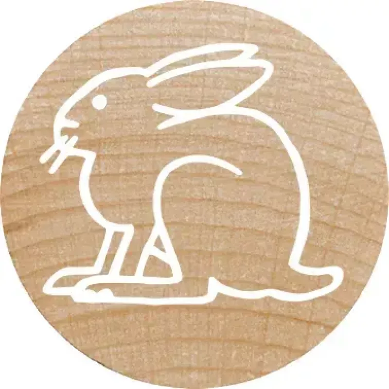 Antspaudas apvalus Colop 165225 Rubber Wood 3 cm skersmuo
