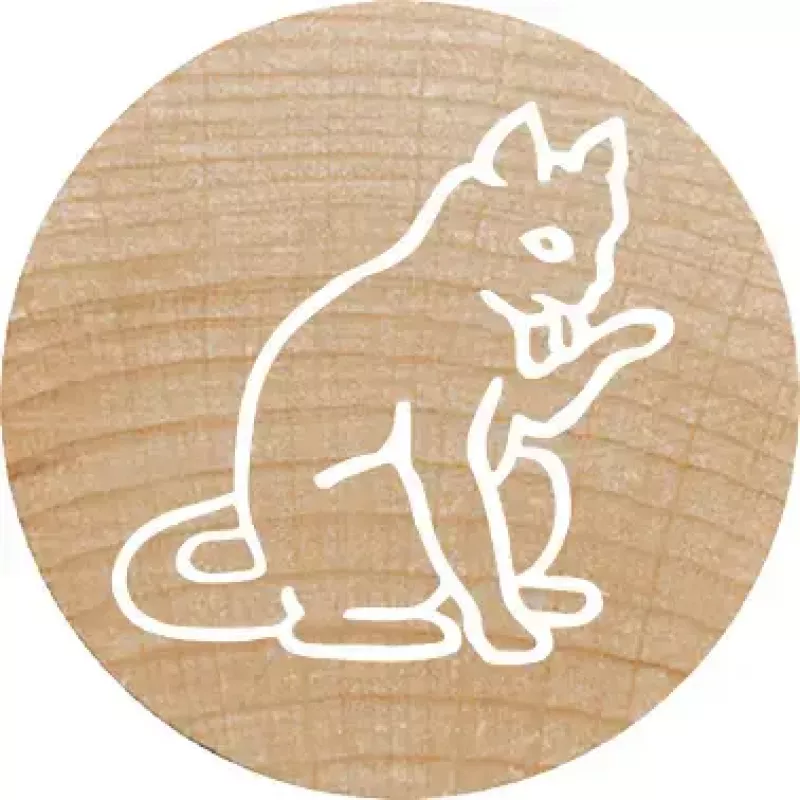 Antspaudas apvalus Colop 165225 Rubber Wood 3 cm skersmuo