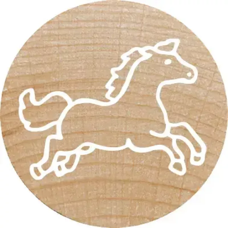 Antspaudas apvalus Colop 165225 Rubber Wood 3 cm skersmuo