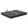 Equip EZF-4-B aušinimo ventiliatorių blokas 19 inch, 1U, 4x120 mm, RAL9005 juodas