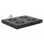 Equip EZF-4-B aušinimo ventiliatorių blokas 19 inch, 1U, 4x120 mm, RAL9005 juodas
