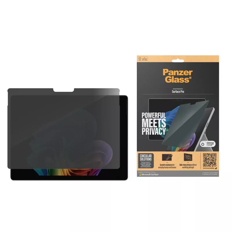 PanzerGlass® Privatumo ekrano apsauga Microsoft Surface Pro X | Pro 8 | Pro 9 | Pro 10 | Pro 11th Edition | Ultra-Wide Fit