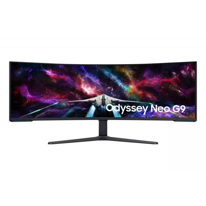 Samsung G95NC monitorius 144,8 cm (57 colių) 7680 x 2160 pikselių Dual UHD QLED baltas