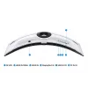 Samsung G95NC monitorius 144,8 cm (57 colių) 7680 x 2160 pikselių Dual UHD QLED baltas