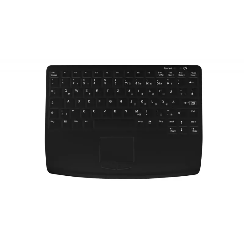 Contour Design Active Key AK-4450-G klaviatūra pramoninė USB QWERTZ vokiška juoda