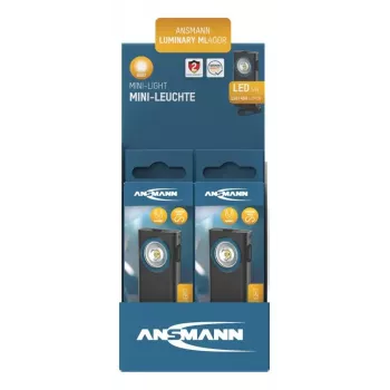 Raktų pakabuko žibintuvėlis Ansmann ML400R Juodas LED 5W USB įkraunamas