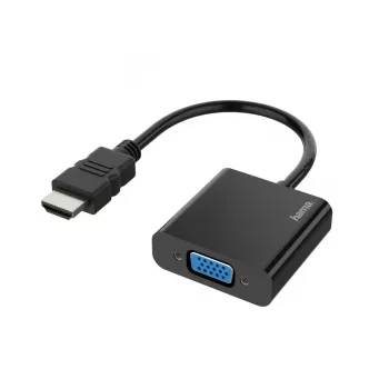 Hama 00200343 vaizdo adapteris 0,15 m HDMI A tipo (standartinis) VGA (D-Sub) juodas